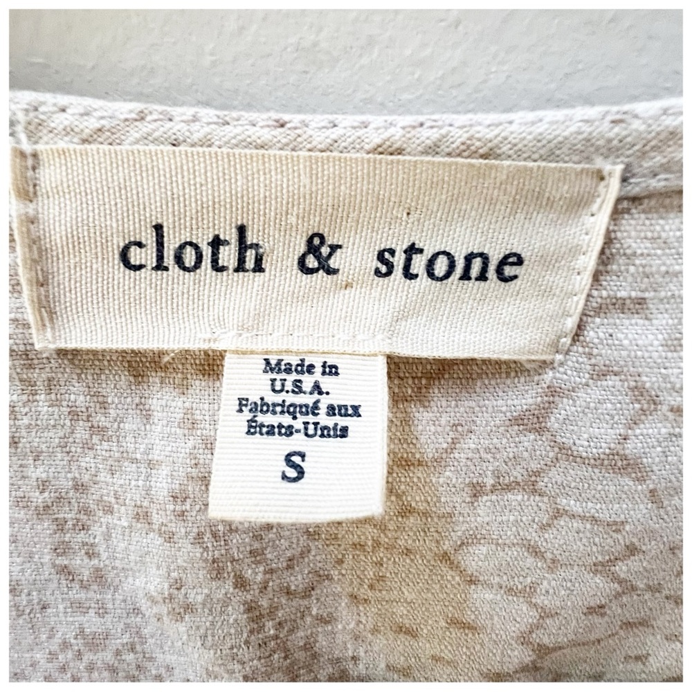 Anthropologie Cloth & Stone Dahl Snakeskin Print Romper Size Small - Picture 16 of 16